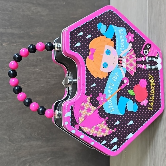 Lalaloopsy Diamond Tin Carry All Lunch Box With Beaded Handle - Picture 6 of 13